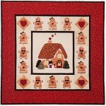 A GINGERBREAD CHRISTMAS WALLHANGING QUILT PATTERN