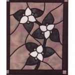 TRILLIUMS STAINED GLASS PATTERN*