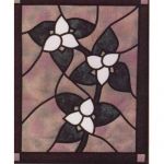 TRILLIUMS STAINED GLASS PATTERN*