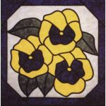 PANSIES STAINED GLASS PATTERN*
