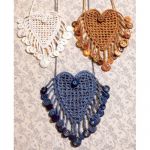 BUTTON FRINGE HEART NECKLACE