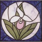 LADYSLIPPER STAINED GLASS PATTERN*