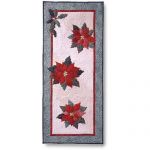 POINSETTIA & HOLLY TABLE RUNNER