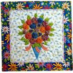 Tussy Mussy Mums Wall Quilt Pattern