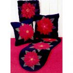 POINSETTIA WOOL APPL/RUG