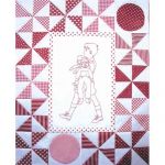 PLAYMATES QUILT-BLOCK 05 BOY WITH DOLLS