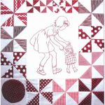 PLAYMATES QUILT-BLOCK 01 GIRL WALKING DOLL