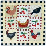 CHICKENS, CHERRIES, & CHECKS QUILT PATTERN