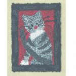 SMALL CAT  PUNCHNEEDLE PATTERN