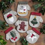 Warm Hands Mittens Ornaments Pattern