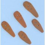 CARROT BUTTONS -pkg of 5