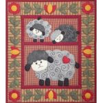 Twin Lambs Wall Quilt Kit