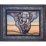 ELEPHANT STAINED GLASS QUILT PATTERN
