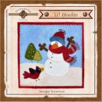 Li'l Woolies January Snowman Wool Wall Hanging Pattern