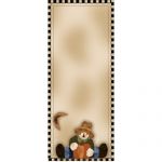 3.5 x 8.5 STRADDLING SCARECROW NOTEPAD