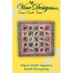 Tipsy Half-Square Wall Hanging Pattern