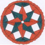 TABLECLOTH/TREE SKIRT WITH 8 PANEL-6"/8" QUILT PATTERN*