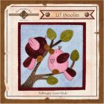 Li'l Woolies February Love Birds Wool Wall Hanging Pattern