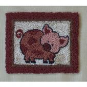 Pink Pig Punchneedle Embroidery Kit