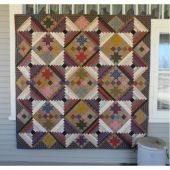 Twinkling Log Cabin Lap Quilt Pattern