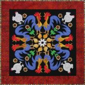 Rowdy Roosters #9 Circle Of Friends Series Quilt Pattern