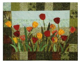 Tulip Fields Wall Quilt Pattern