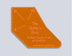 THE QUILTER'S BOOT ACRYLIC TEMPLATE