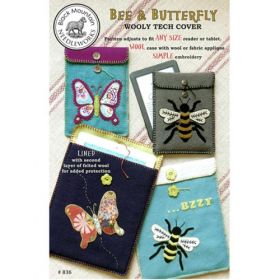 Bee & Butterfly Wooly Tech Cover Pattern*