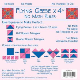 LAZY GIRL FLYING GEESE RULER*