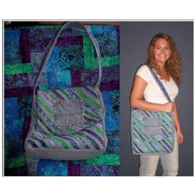 RECYCLED DENIM TOTE OR PURSE