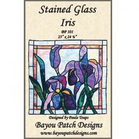 Stained Glass Iris Pattern