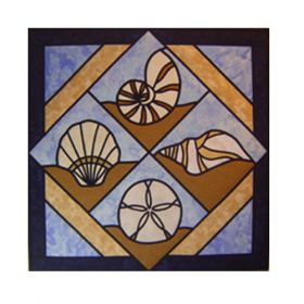 SEA SHELLS STAINED GLASS PATTERN*