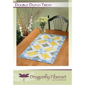 Double Dutch Treat Table Runner Quilt Pattern Card