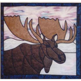 MOOSE STAINED GLASS PATTERN*