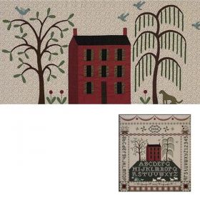 PASTORAL SAMPLER-HOUSE & TREES