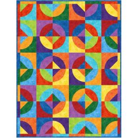 Rainbow Go Round Quilt Pattern