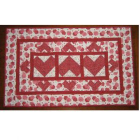 HEART TABLE  QUILT