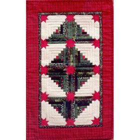 WINTER COLORADO LOG CABIN RUNNER PATTERN