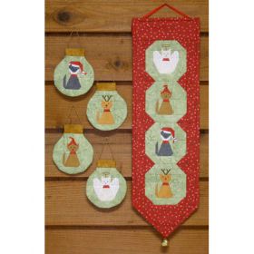 CHRISTMAS KITTENS BELL PULL & SET/4 ORNAMENTS PATTERN