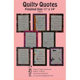 Quilty Quotes Quilt Pattern