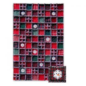 Flaky Snowmen Rag Quilt Pattern