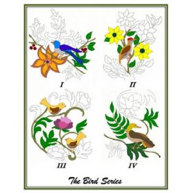 Birds Series 1 Applique Pattern