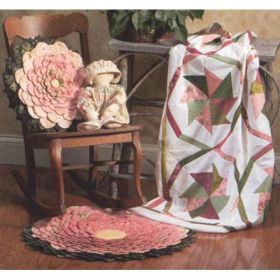 PRAIRIE ROSE RUG PILLOW QUILT*