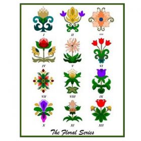 Floral Series 1 Applique Pattern