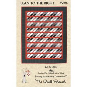 Lean To The Right Quilt Pattern