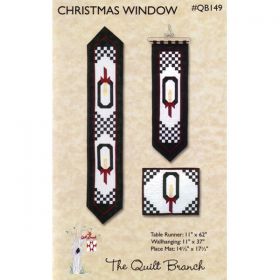 Christmas Window Table Runner Pattern