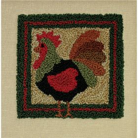 ROOSTER PUNCHNEEDLE  COMPLETE KIT