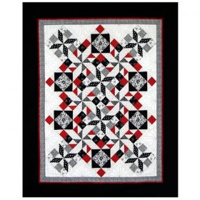 X's and O's in Black and White Quilt Pattern