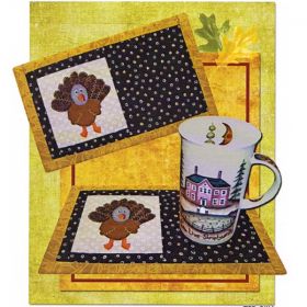 Talking Turkey Beverage Mat Pattern