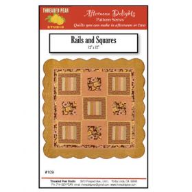 RAILS AND SQUARES QUILT PATTERN*